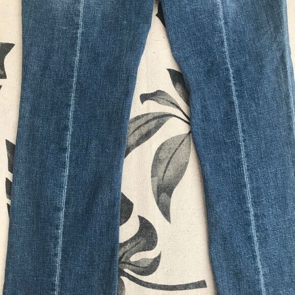 Free People Austin Straight Leg Jeans Size 26 Raw Hem Light Wash - Picture 6 of 10